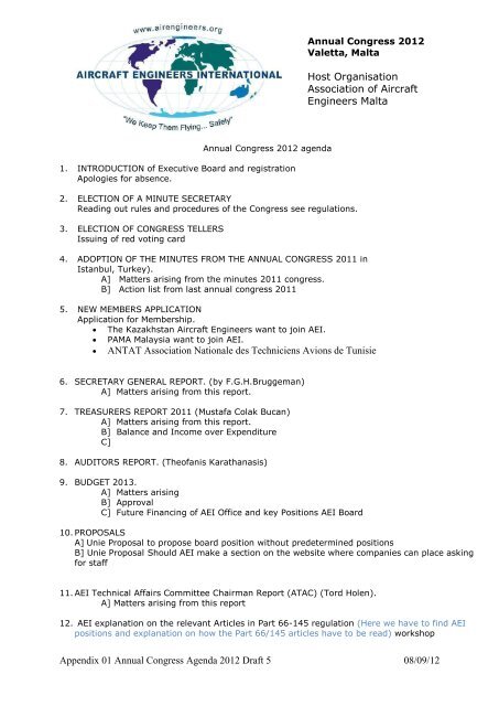 Appendix 01 Annual Congress Agenda 12 Draft 5 08 09 12 Host