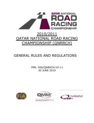 qnrrch - Qatar Motor and Motorcycle Federation