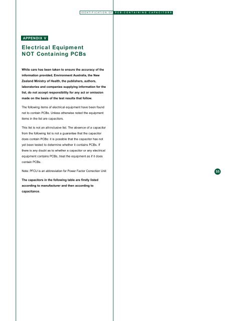 Identification of PCB-Containing Capacitors - COAG Standing ...