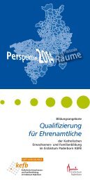 Bildungsangebote Qualifizierung für Ehrenamtliche - Pastorale ...