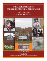 broadview heights parks & recreation department - BHRec.org