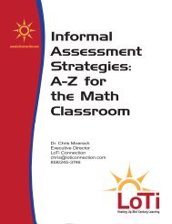 Informal Assessment Strategies: A-Z for the Math Classroom