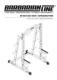 BB-9035 HALF RACK / AUFBAUANLEITUNG - Megafitness-Shop