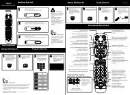 Setup Method A - Universal Electronics Remote Control Support