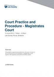 Court Practice and Procedure - Magistrates Court - Queensland Law ...