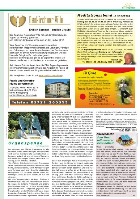 Infoblatt - BIO-ERZGEBIRGE