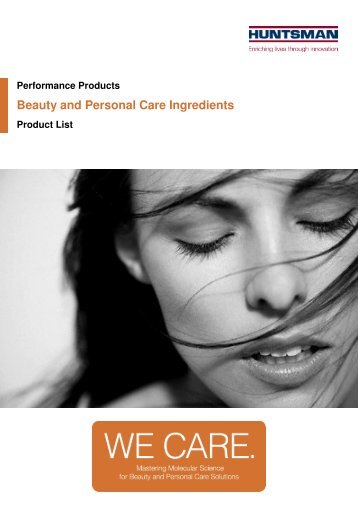 Beauty and Personal Care Ingredients