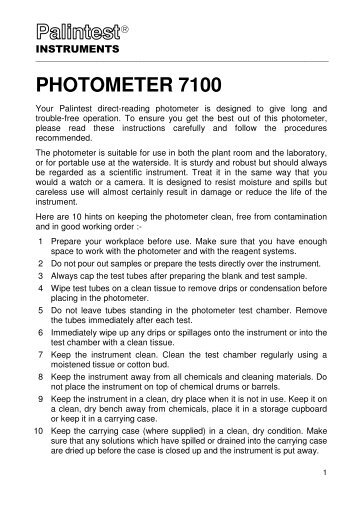 PHOTOMETER 7100 - Absolute Koi-Koi Supplies