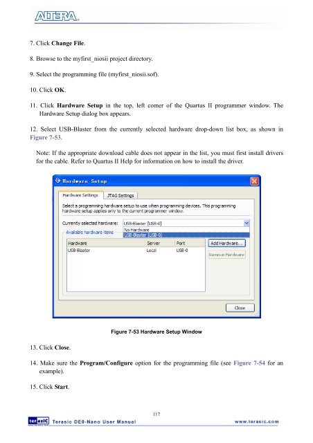 User Manual - Terasic