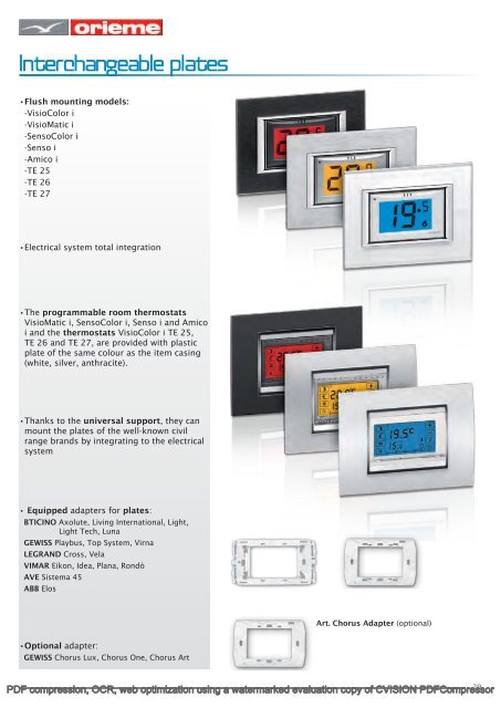 TEMPERATURE CONTROL - AIRCO line