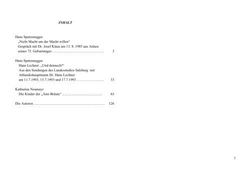 Hans Spatzenegger LechnerForschungsgesellschaft