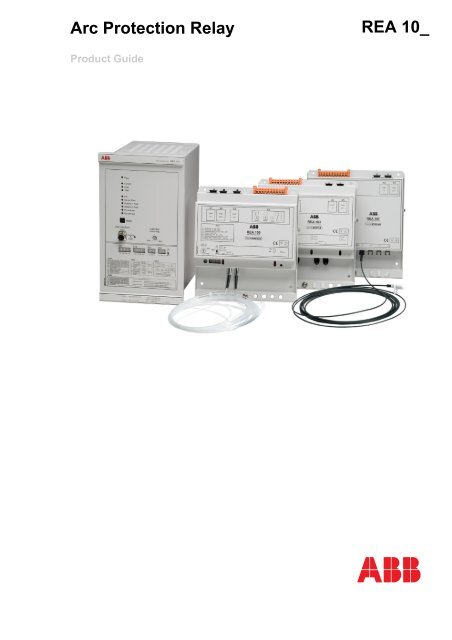 Arc Protection Relay REA 10_ - APE Distribuidor ABB