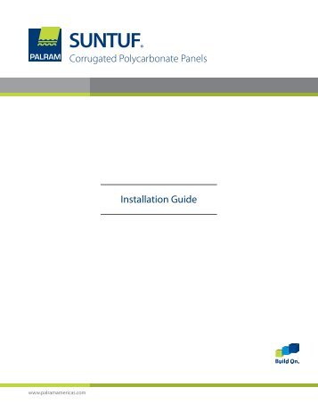 Installation Guide - Palram Americas