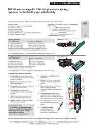 TOXÂ®-Powerpackage EL / EK with pneumatic spring: optimum ...