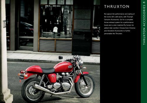 Accessories for your Triumph Thruxton