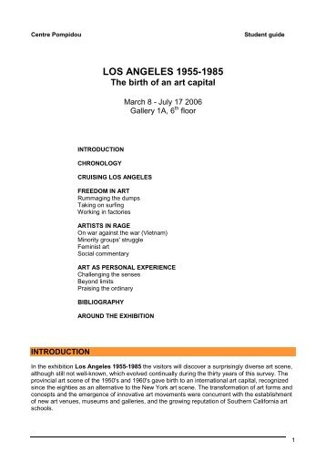 Los Angeles 1955 - 1985 - English - Centre Pompidou