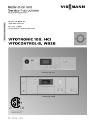 VITOTRONIC 100, HC1 VITOCONTROL-S, WB2B Installation and ...