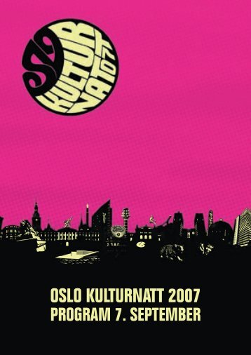 Program - Oslo kulturnatt 2007