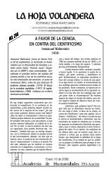 a favor de la ciencia, en contra del cientificismo - La Hoja Volandera