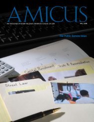 AMICUS Vol.7, No.2 (Fall 2008) - Roger Williams University School ...