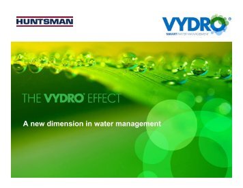 A new dimension in water management