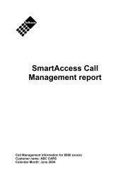 SmartAccess Call Management report - Telkom Business