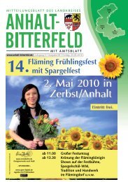 14.Fläming Frühlingsfest mit Spargelfest ab 11.00 ... - spatznews.de