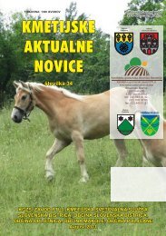 KMETIJSKE AKTUALNE NOVICE - KGZ Ptuj