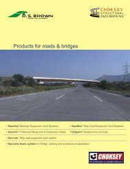 Products for roads & bridges - Choksey Chemical