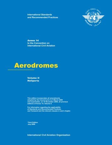Annex 14 Aerodromes
