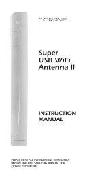 Super USB WiFi Antenna II Manual - C. Crane Company