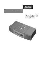 MicroSystem CD - Boston Acoustics - C. Crane Company