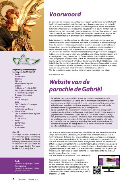2013-3 - Parochie H. Gabriël