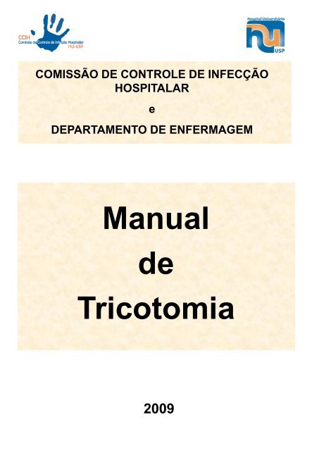 Manual de Tricotomia - Hospital UniversitÃƒÂ¡rio Ã¢Â€Â“ USP