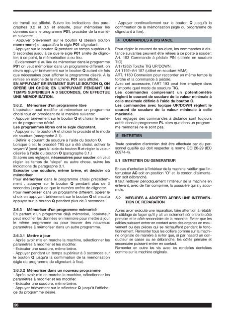 I -MANUALE DI ISTRUZIONI PER SALDATRICE AD ARCO pag. 2 ...