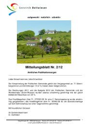 Ausgabe 02 2012 - Gemeinde Bettwiesen