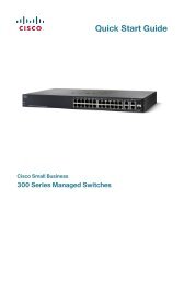 Cisco Small Business 300 Series Managed Switches Quick ... - abson