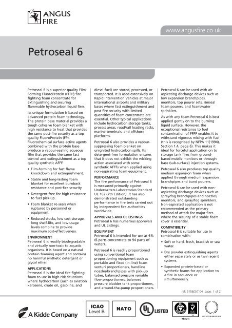 Petroseal 6 - Hawkes Fire