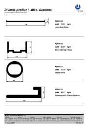 Diverse profiler / Misc. Sections