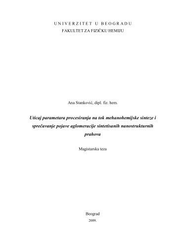 AnaStankovic-MT.pdf - Institut tehniÄkih nauka SANU
