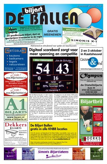 Biljartbril - De Biljart Ballen