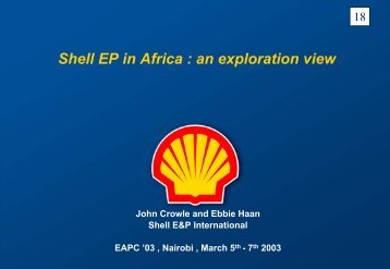 Shell EP in Africa : an exploration view - Energy