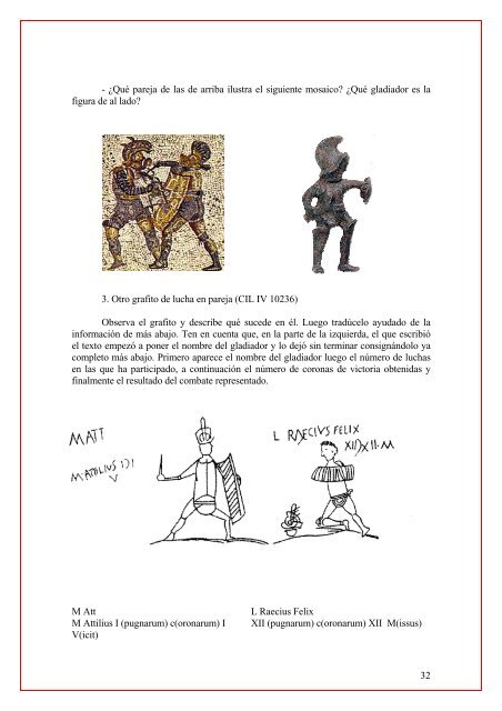 Taller de grafitos y pintadas de Pompeya - Culturaclasica.com