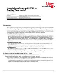 How do I configure multi-WAN in Routing Table mode?