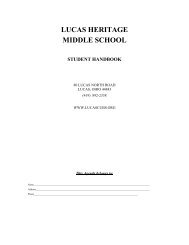 ms handbook - Lucas Local Schools