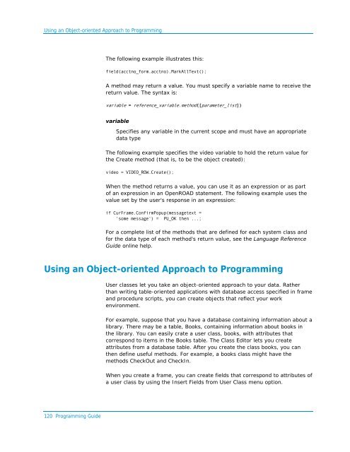 Programming Guide - Actian