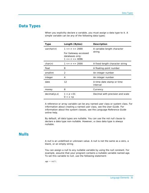 Programming Guide - Actian