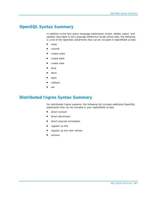 Programming Guide - Actian