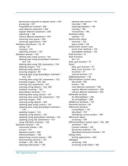 Programming Guide - Actian