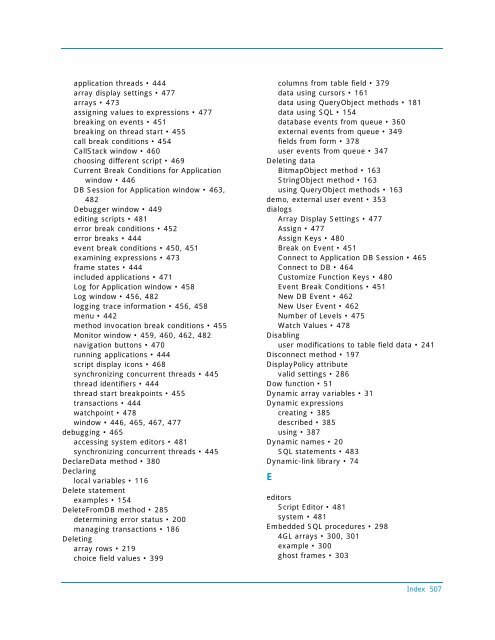 Programming Guide - Actian